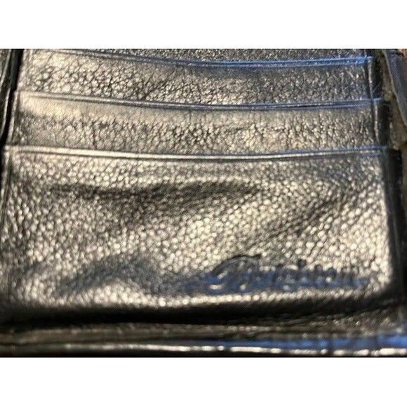 Vntg? Brighton Women's Basketweave Black Leather Credit Card/Money/Coin Wallet - Picture 4 of 5